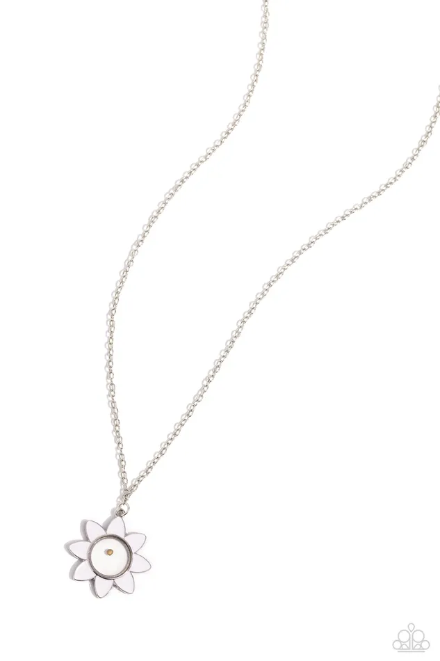Petals of Inspiration White Paparazzi Accessories Necklaces