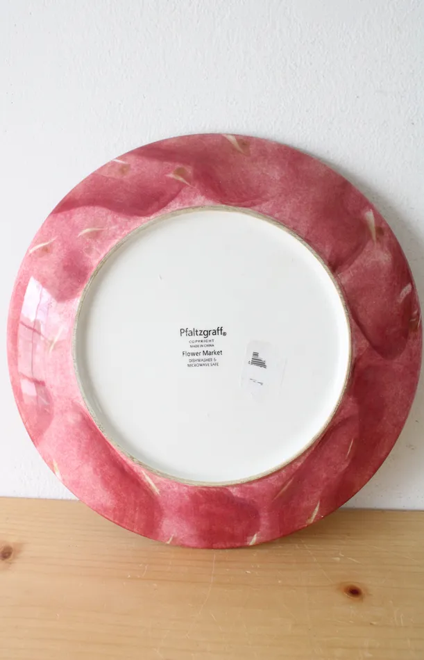 Pfaltzgraff Flower Market Pink Dinner Plate 10 Pfaltzgraff Earrings
