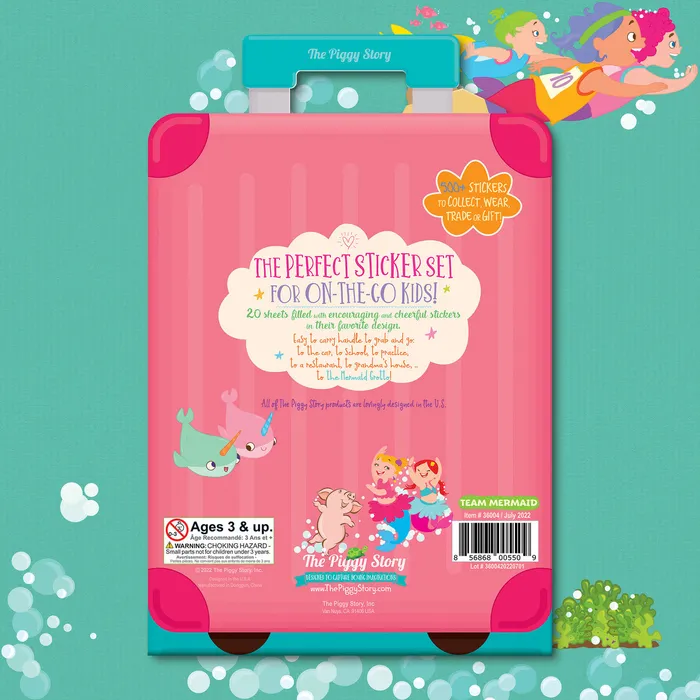 PIGGYSTORY Necklaces Piggy Store Team Mermaid OntheGo Stickers 500