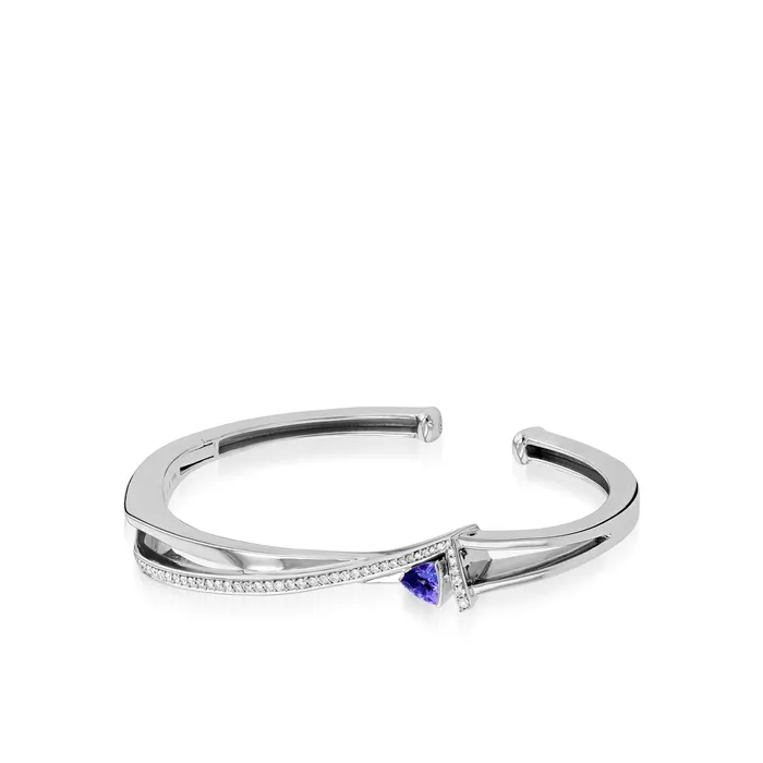 Pinnacle Petite Gemstone Bracelet with Pave Diamonds John Atencio Bracelets