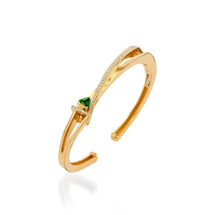 Pinnacle Petite Gemstone Bracelet with Pave Diamonds John Atencio Bracelets