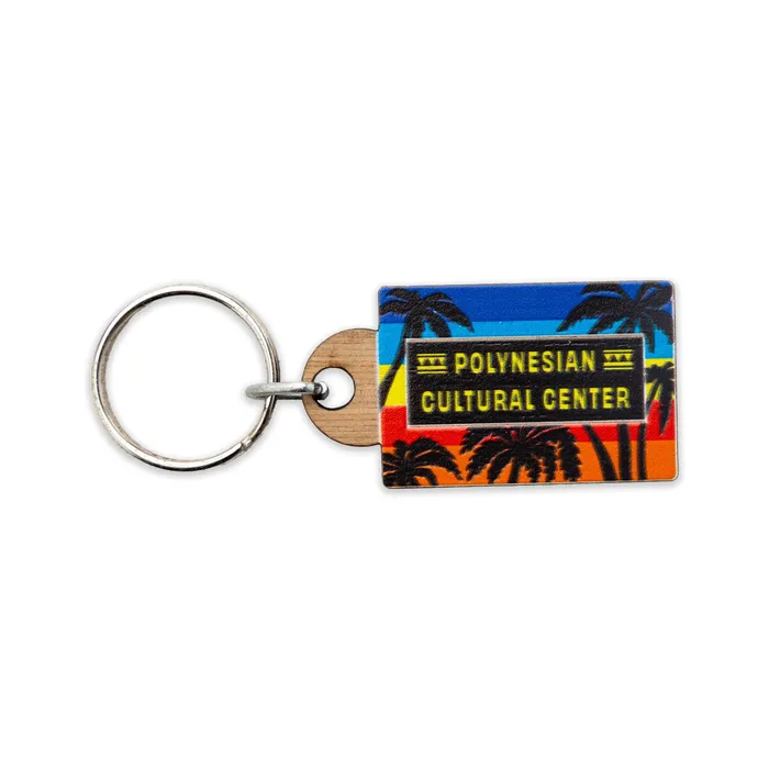 Polynesian Cultural Center Colors Wood Key Fob GREATMOUNTAINWE Earrings
