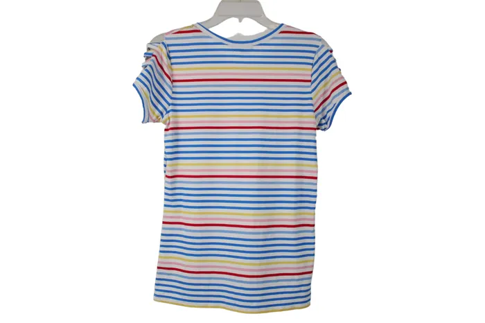 Poof Earrings Poof Rainbow Striped Shirt M