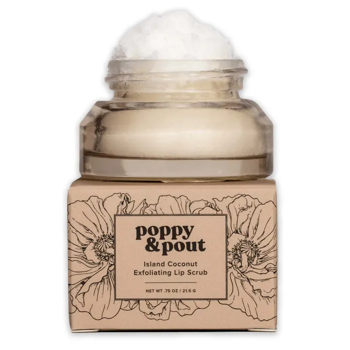 Poppy Pout Island Coconut Lip Scrub POPPYPOUT Earrings