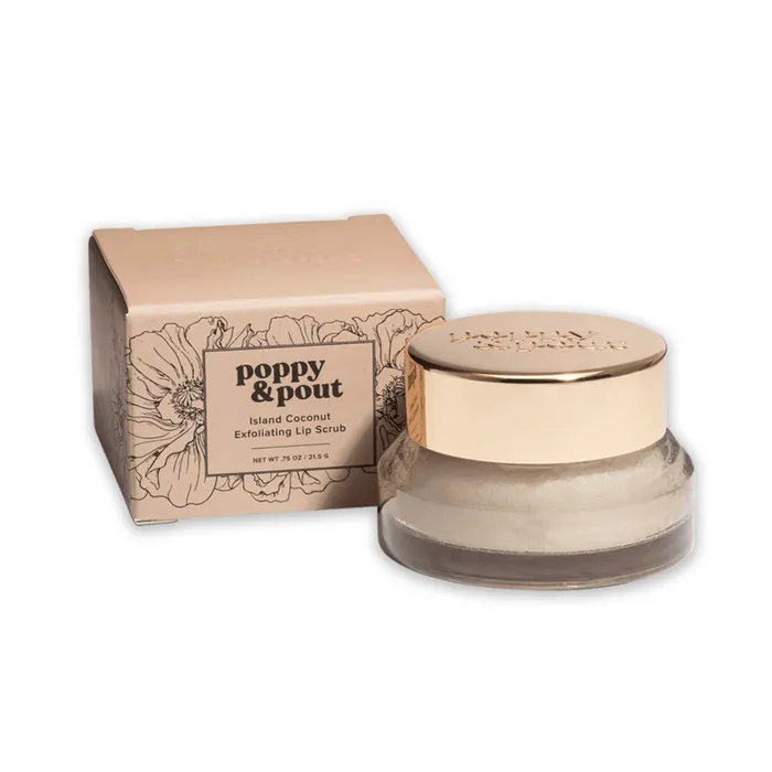 Poppy Pout Island Coconut Lip Scrub POPPYPOUT Earrings