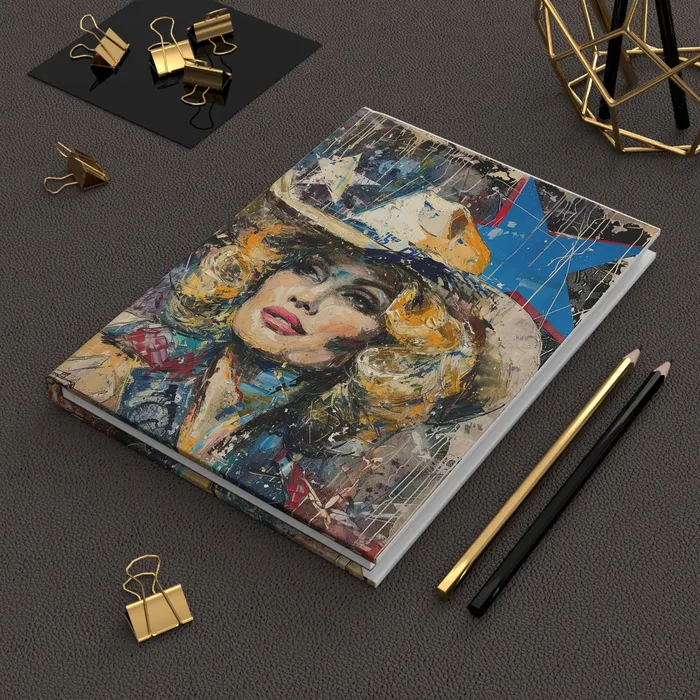Portraits by NC Earrings Hardcover Journal Matte Country Queen