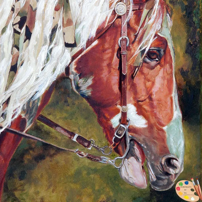 Portraits by NC Earrings Horse Portraits Warriors Horse