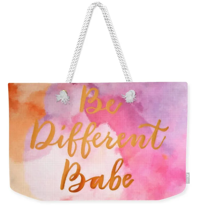 Portraits by NC Weekender Tote Bag Customizable Carryall Tote Be Different Babe Design Necklaces Portraits by NC Weekender Tote Bag Customizable Carryall Tote Be Different Babe Design Necklaces