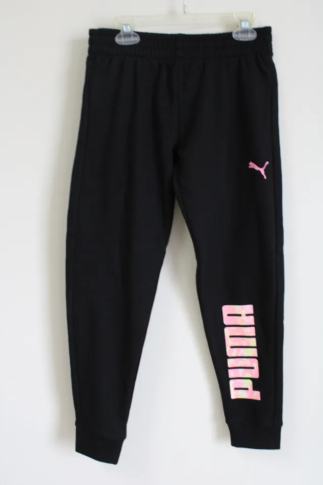 Puma Rings NEW Puma Black Logo Joggers Youth L 1214