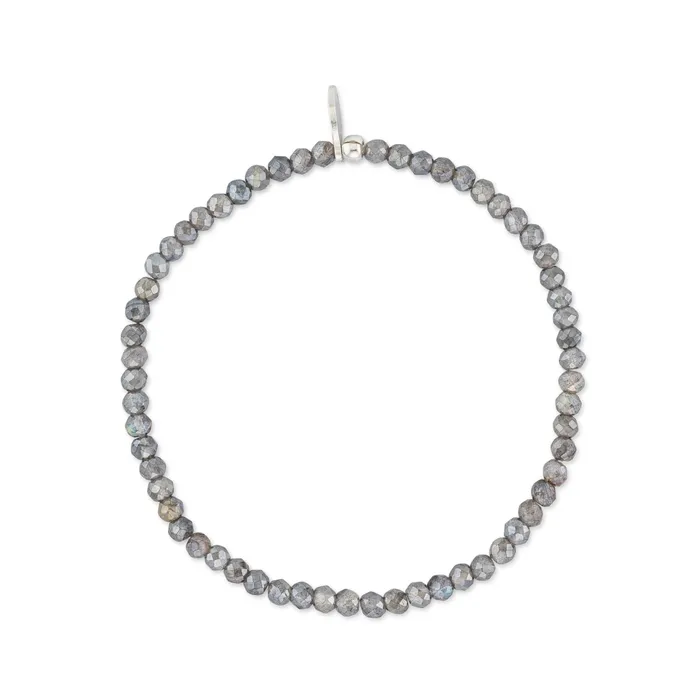 RACHEL LYNN CHICAGO 2mm Dark Gray Labradorite Bracelet Bracelets
