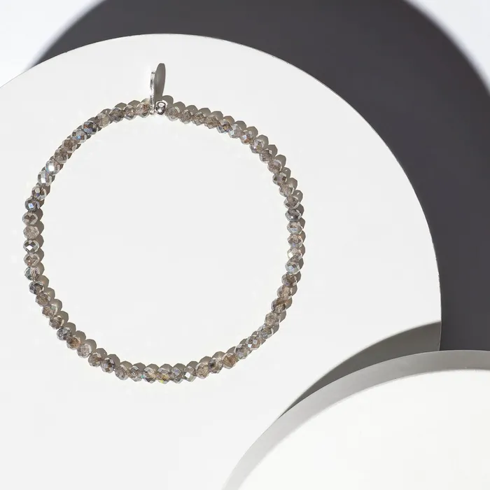 RACHEL LYNN CHICAGO 2mm Dark Gray Labradorite Bracelet Bracelets