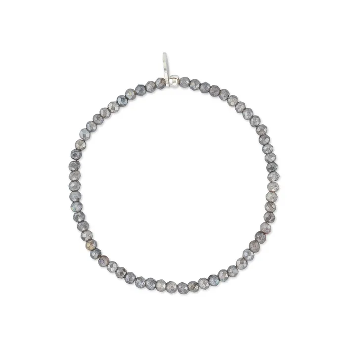 RACHEL LYNN CHICAGO 2mm Dark Gray Labradorite Bracelet Bracelets