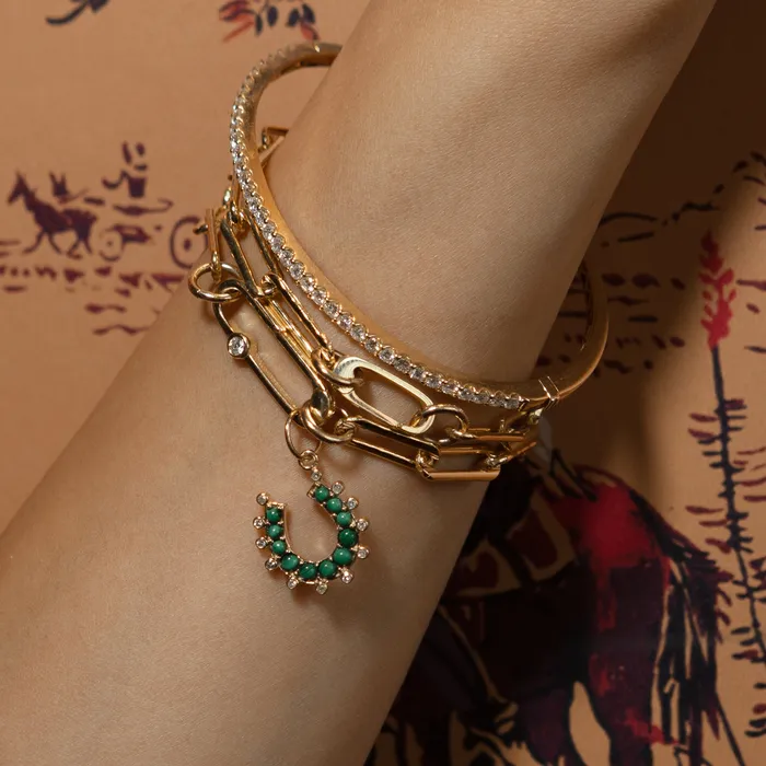 RACHEL LYNN CHICAGO Bracelets Gold Filled Paperclip Small Clasp Bracelet
