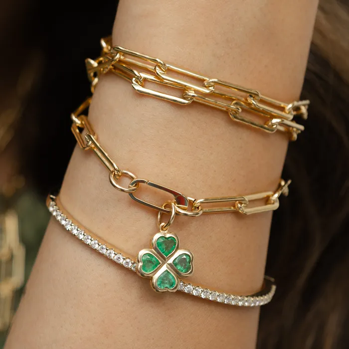 RACHEL LYNN CHICAGO Bracelets Gold Filled Paperclip Small Clasp Bracelet