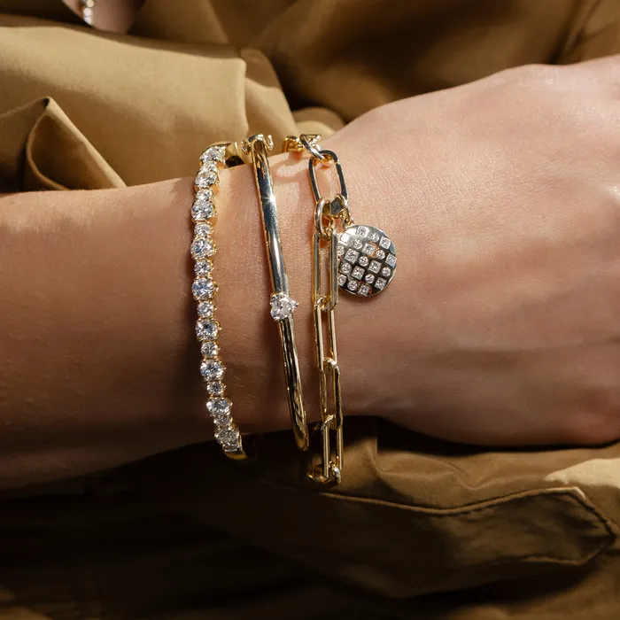 RACHEL LYNN CHICAGO Bracelets Gold Filled Paperclip Small Clasp Bracelet