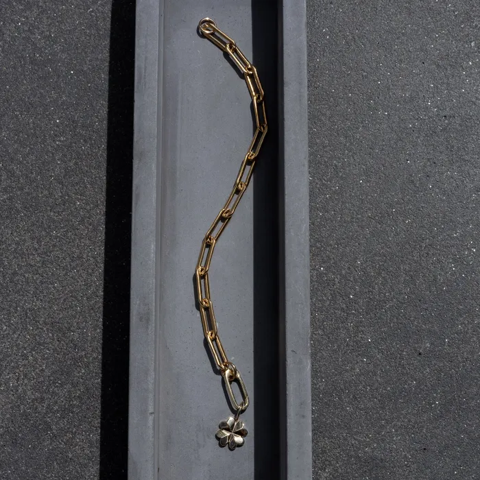 RACHEL LYNN CHICAGO Bracelets Gold Filled Paperclip Small Clasp Bracelet