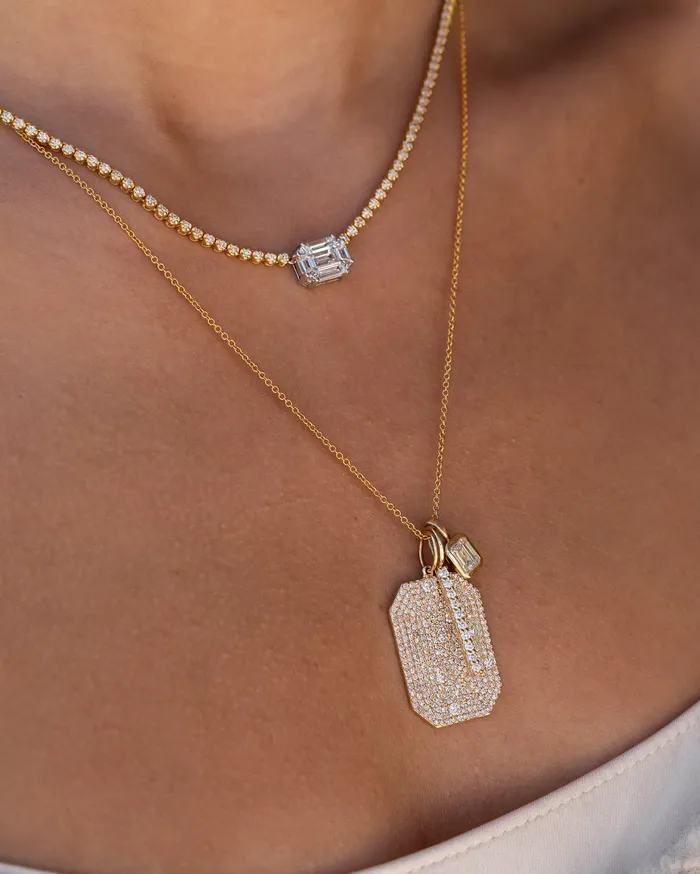 RACHEL LYNN CHICAGO Necklaces 18 Karat Yellow Gold Mosaic 400cts Diamond 1600 Tennis Necklace