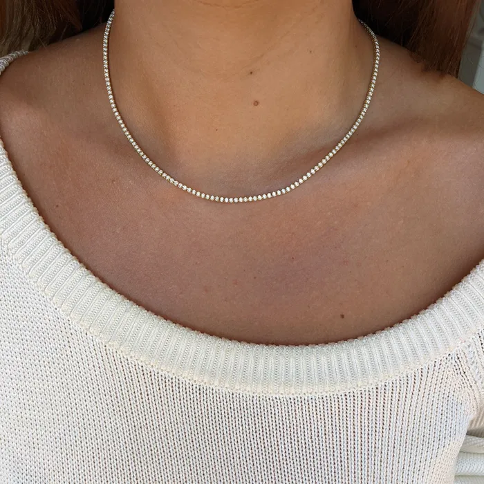 RACHEL LYNN CHICAGO Necklaces Yellow All The Way 275cts Diamond 16 Tennis Necklace