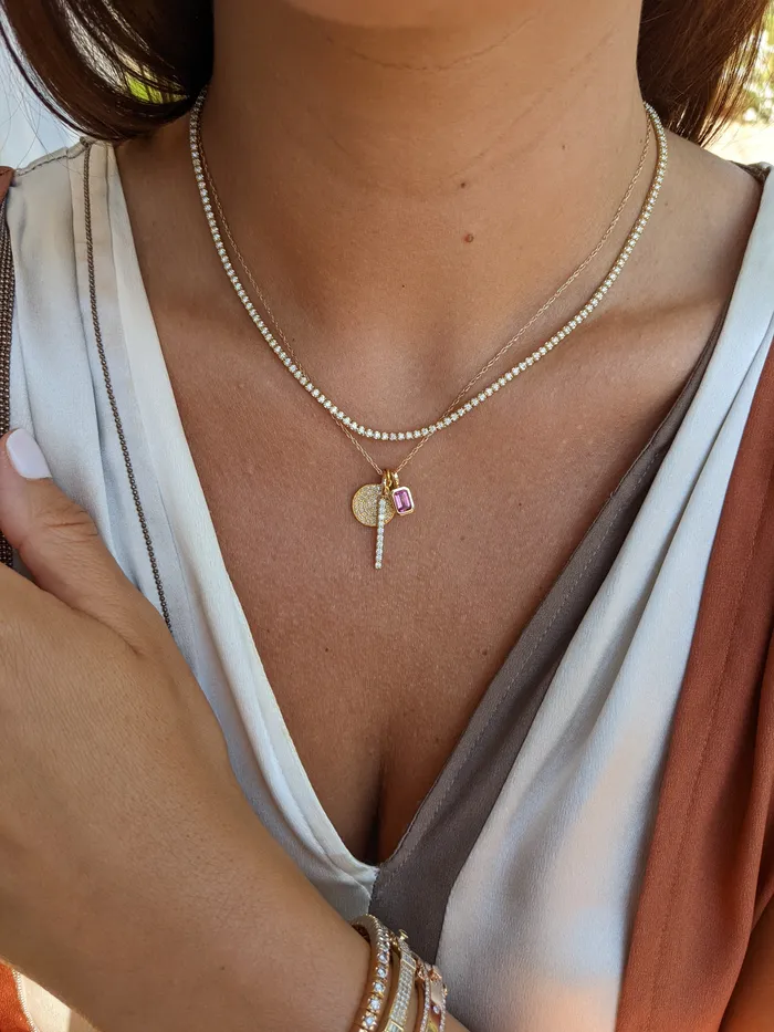 RACHEL LYNN CHICAGO Necklaces Yellow All The Way 275cts Diamond 16 Tennis Necklace