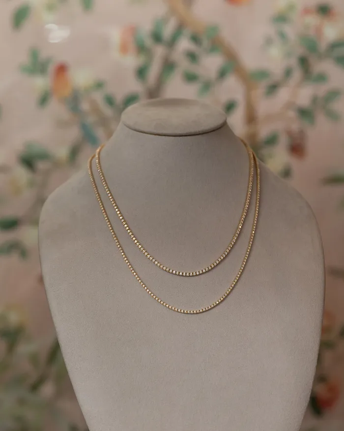 RACHEL LYNN CHICAGO Necklaces Yellow All The Way 275cts Diamond 16 Tennis Necklace