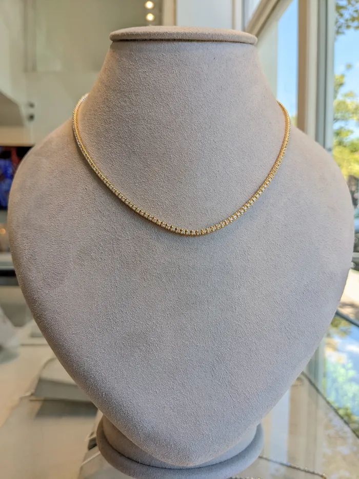 RACHEL LYNN CHICAGO Necklaces Yellow All The Way 275cts Diamond 16 Tennis Necklace