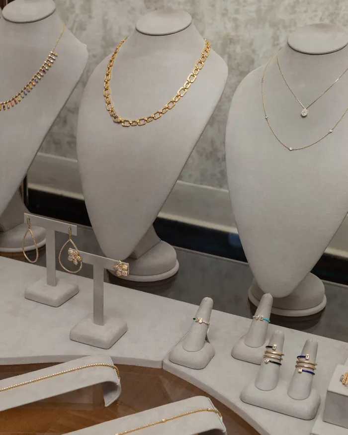 RACHEL LYNN CHICAGO Yellow Pave Diamond Slide Pear Necklace Necklaces