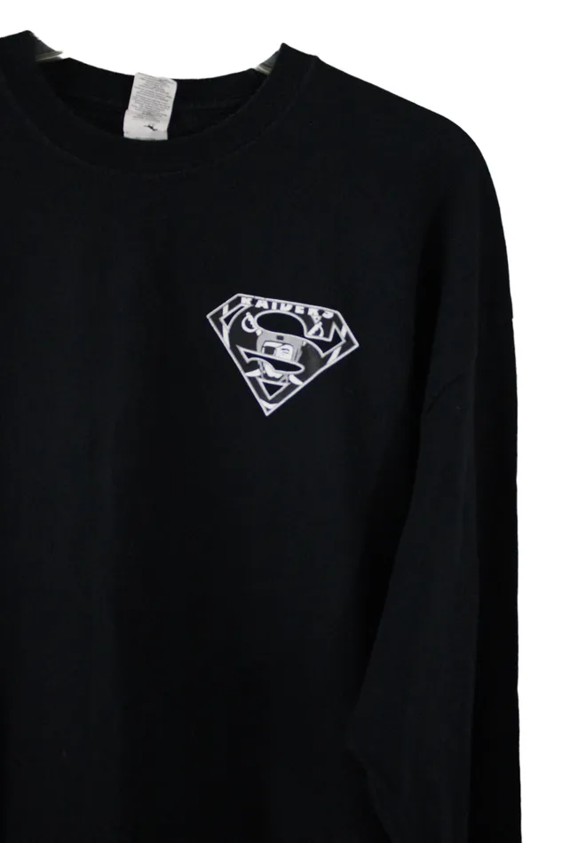 Raiders Black Long Sleeved Tee 2XL Gildan Rings