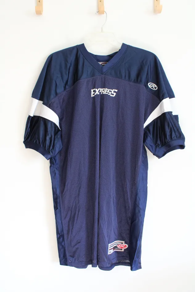 Rawlings Rawlings Navy White Express Mesh Jersey 3XL Rings