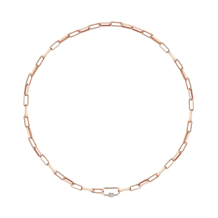 Rectangle Chain Necklace Kismet by Milka Necklaces