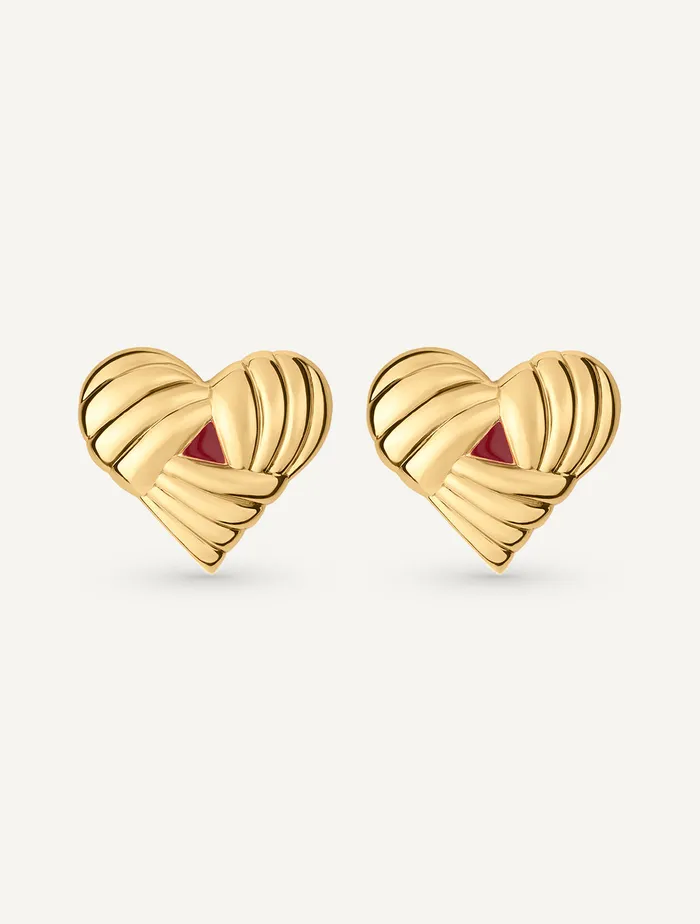 RED HEART EARRINGS Maison Dore Earrings
