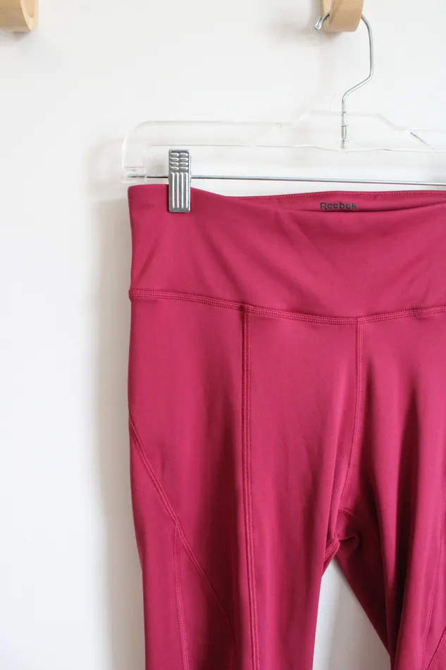 Reebok Earrings Reebok Magenta Athletic Capri Leggings M