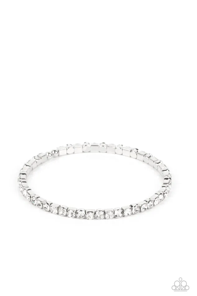 Rhinestone Spell White Paparazzi Accessories Rings