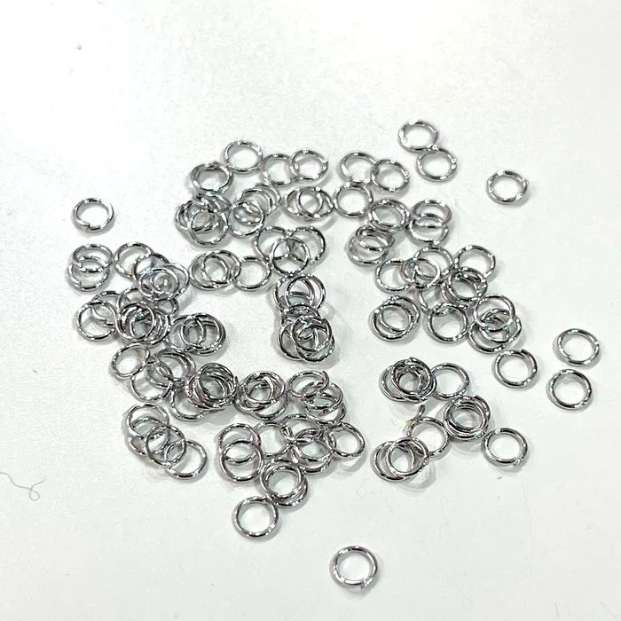 Rings 05x4mm Rhodium Plated Jump Rings 4mm Rhodium Plated Open Jump Rings Peppy Beads Rings 05x4mm Rhodium Plated Jump Rings 4mm Rhodium Plated Open Jump Rings Peppy Beads