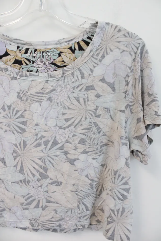 Rings American Eagle Soft Sexy Inside Out Floral Top S American Eagle