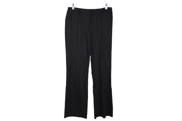 Rings Apt 9 Ava Stretch Black Striped Pant 6 APT9