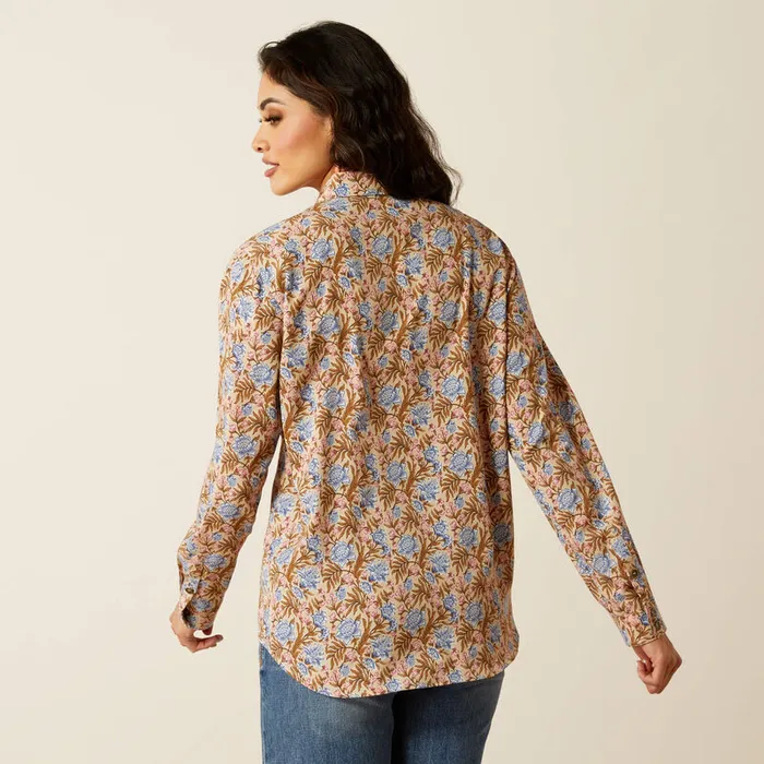 Rings ARIAT WOMENS HOMESTYLE BUTTON DOWN LONG SLEEVE SHIRT PRAIRIE FLORAL ARIAT CLOTHING