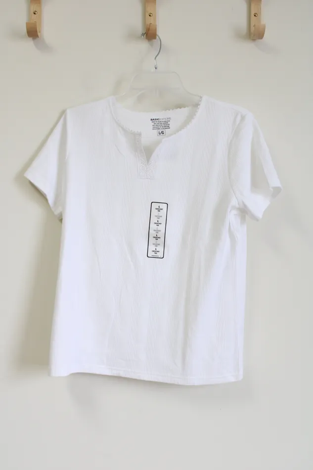 Rings Basic Editions Basic Editions White Tee L