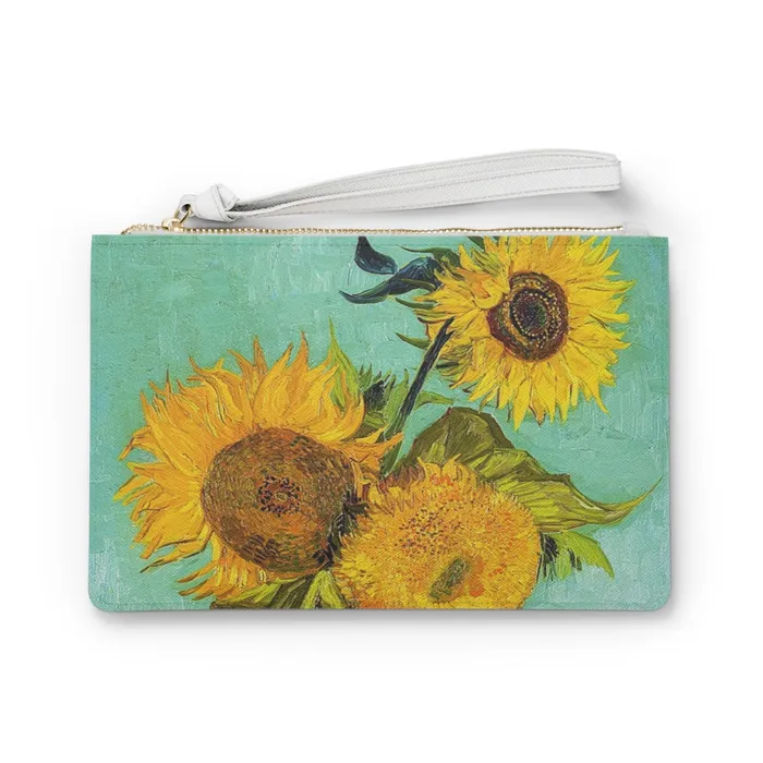 Rings Clutch Bag Van Gogh Sunflower Design Portraits by NC