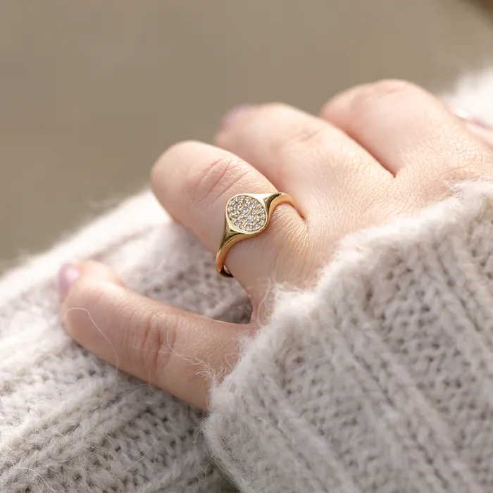 Rings Consider the Wldflwrs Spark Namesake Diamond Signet