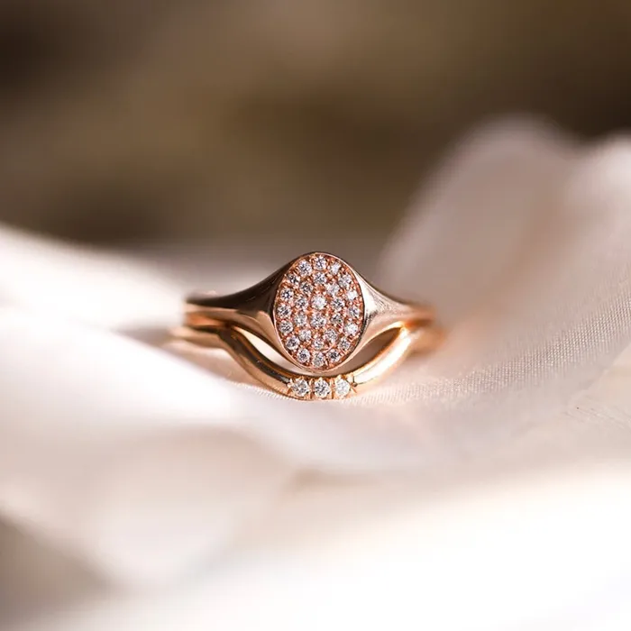 Rings Consider the Wldflwrs Spark Namesake Diamond Signet