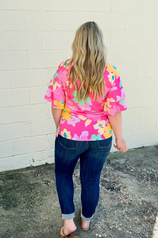 Rings Cream N Sugar Fresh Beginnings Floral Top