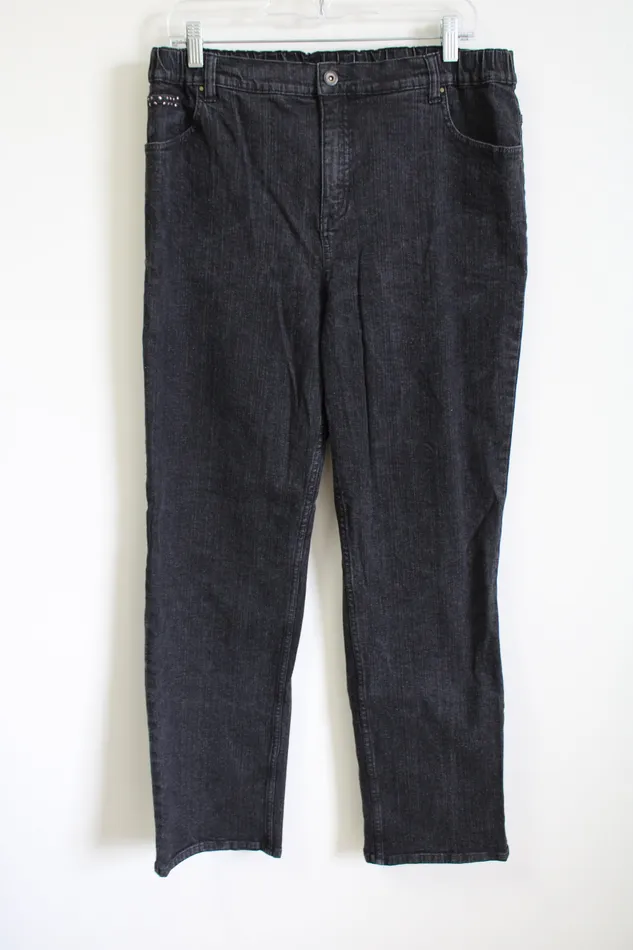 Rings DCo Black Wash Denim Jeans 16 DCo