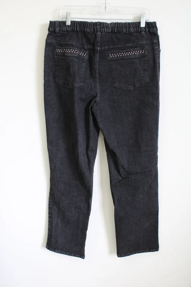 Rings DCo Black Wash Denim Jeans 16 DCo