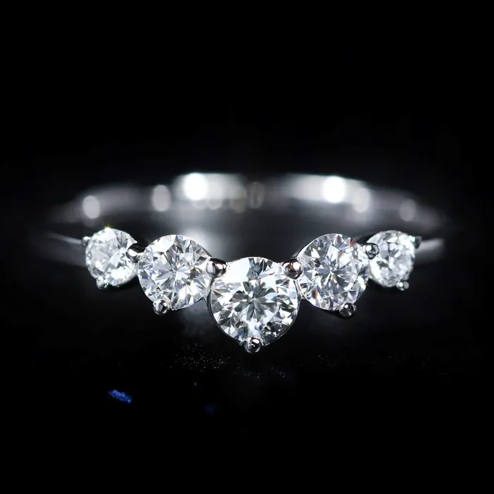 Rings Diamond South 14k White Gold 060 CTW Diamond Band
