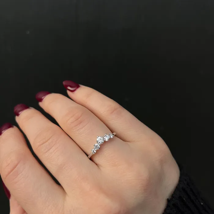 Rings Diamond South 14k White Gold 060 CTW Diamond Band