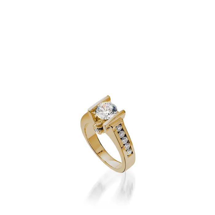 Rings Grace Yellow Gold Engagement Ring John Atencio