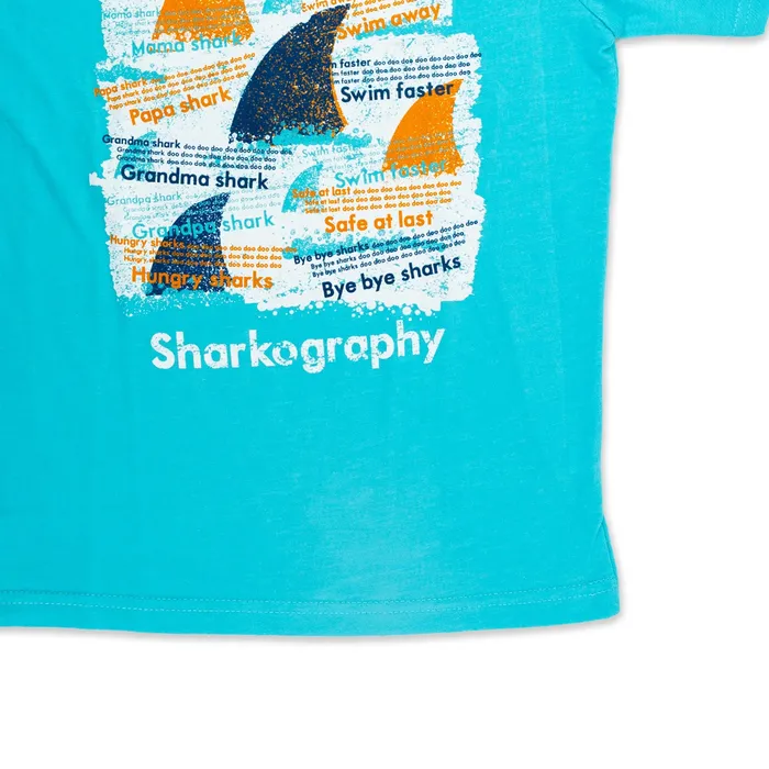 Rings GREATMOUNTAINWE Polynesian Cultural Center Sharkography Blue Youth Tshirt