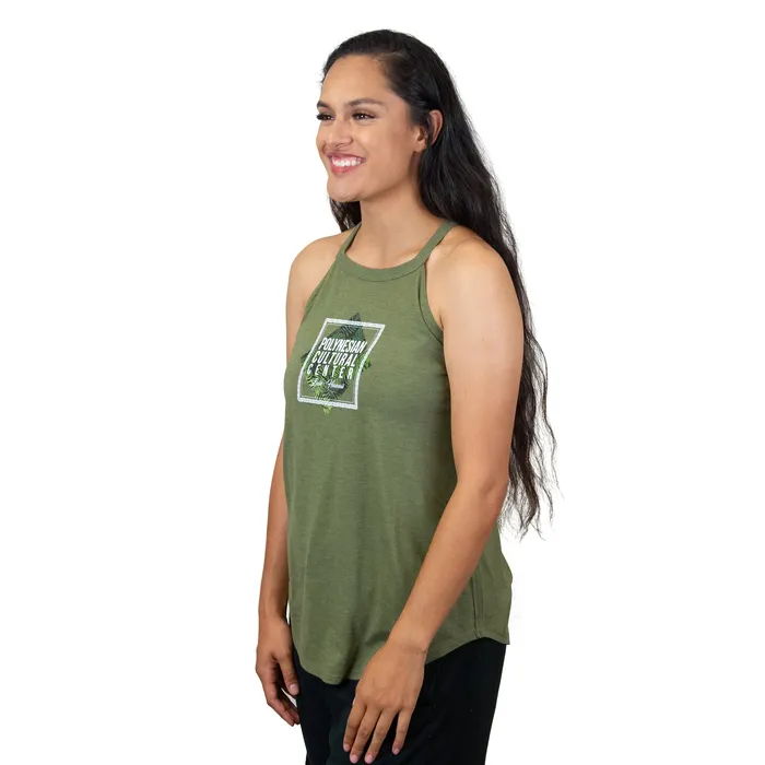 Rings GREATMOUNTAINWE Polynesian Cultural Center Womens Floral Fronds Rocker Tank