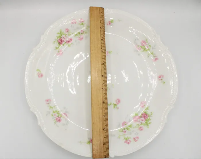 Rings Jubilee Thrift Limoges Coronet France China Round Platter 12 Diameter
