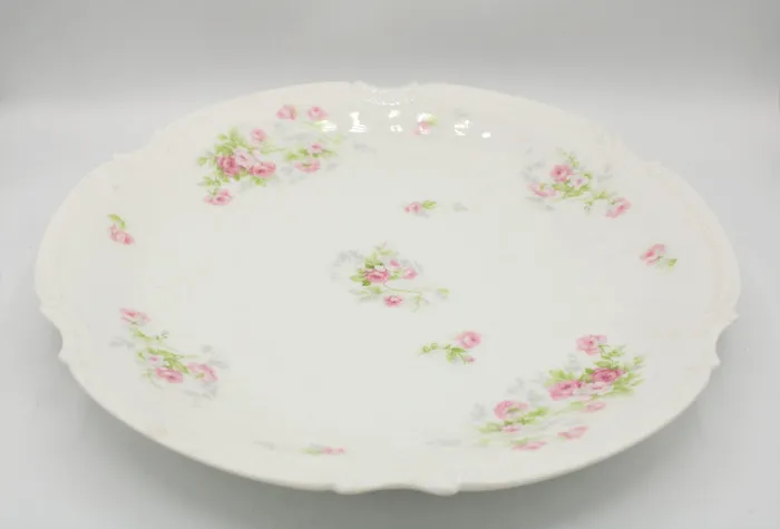 Rings Jubilee Thrift Limoges Coronet France China Round Platter 12 Diameter